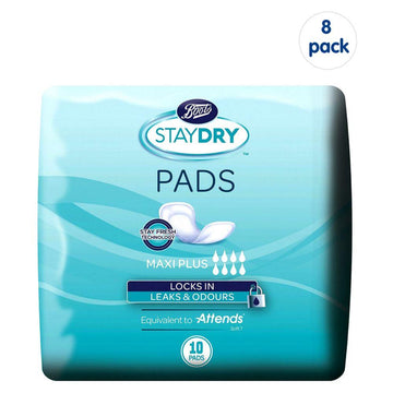 Maxi Plus Pads For Heavy Incontinence 8 Pack Bundle “ 80 Liners